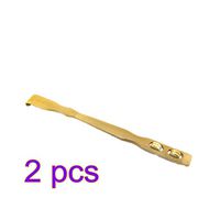 HEALLILY Bamboo Wooden Back Scratchers Long Hand Back Scratchers with 2 Massage Rollers for Pregnant Women Novel Gifts Friend Family 2pcs