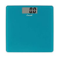 Escali B200PB Glass Platform Digital Bathroom Scale 440Lb/200Kg, Peacock Blue by Escali