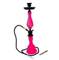 1 Hose Style Colored Hookah Shisha Set (Pink Black)
