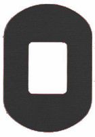 StayPut Adhesive Patch Black - 2" x 1.5" Hole, 30 Pack