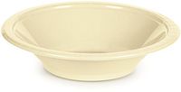 Creative Converting 28161051 PREMIUM PL BOWLS 12 OZ, 12oz, Ivory