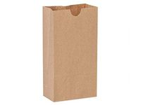 Kraft & White Paper Gift Bags - Bulk 2 lb Gift Sacks 100% Recycled Kraft 4-1/4"x2-3/8"x8-3/16" (2 Packs; 500 Bags Per Pack) - WRAPS-B2KRR