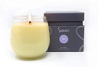 SANARI – Organic Aromatherapy Candles, Stemless Wine Glasses, Zen Candles, Fragrance Free, Non Toxic, Essential Oils, Non GMO Soy, Vegan & Made in the USA - Tangerine, Ylan Ylang, Lavender & Mint, 8oz