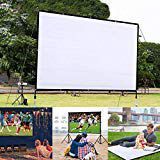 Kindes 60 inch Projection Movie Screen 4:3 HD Foldable Anti-Crease Portable Projector Movies Screens with Portable Bag, for Home Theater Outdoor Indoor