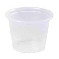 DCC Conex Complements Portion/Medicine Cups, 1oz, Clear, 125/Bag, 20 Bags/Carton (100PC)