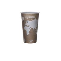 Eco-Products EPBHC20WA World Art Renewable Compostable Hot Cups, 20 oz, 50 Per Pack (Case of 20 Packs)