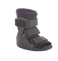 Medline ORT28210L Deluxe Ankle Walkers, Large, Black