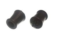WALKING STICK CRUTCH FRAME FERRULE BLACK RUBBERISED 1/2 INCH 13MM ID ( pack 8 )