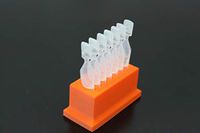 Eye Drops Vial Holder for Single-use Disposable Eye Drops & Storage, Holds 7 Single use Disposable vials - Znet3D (Orange)