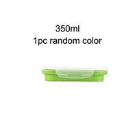 WWSHM BalleenShiny Silicone Collapsible Portable Bento Box Microwave Oven Bowl Foldable Food Storage Container Lunchbox Tableware (Color : 1PC 350ML)