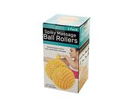 2-Pc Spiky Massage Ball Rollers Set in Yellow