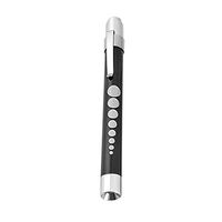 Hisoul Medical Pen Light for Doctors - Reusable LED Waterproof Penlight, First Aid LED Pen Light Flashlight, for Nurses Doctors with Pocket Clip (🖤 Black A)