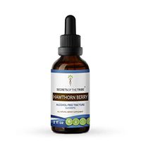 Hawthorn Berry Tincture Alcohol-Free Extract, Organic Hawthorn Berry (Crataegus spp.) Dried Berry 2 oz