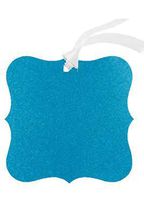 96pack Novelty Frame Turquoise Glitter Christmas Wedding Holiday Birthday Party Favor Gift Decoration Labeling Note Tags