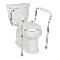 CUUYQ Bathroom Safety Frame, Toilet Safety Rails Adjustable Toilet Safety Frame Toilet Handrails Grab Bar Bathroom Toilet Handrails Fits All Toilets,A