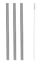 Reusable Glass Drinking Straws Wedding Birthday Party With Brush (1_B)