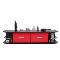 Simple Modern Veneer Faced Decorative Board Salon Wall Mount Storage 2 Drawer Secure and More Space on Both Side Cubbies Tool Home Commercial Counter Salon Shop Easy Install