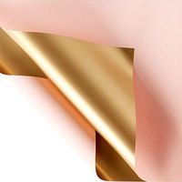 Waterproof Double Color Korean Flower Wrapping Paper Double-Sided Golden Flower Paper Rose Bouquet Gift Wrapping Paper 20 Sheet (Light Pink)