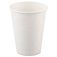 SOLO 412WN-2050 Hot Paper Cups, 12oz, White, (Case of 1,000)