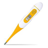 Digital Oral and Rectal Thermometer for Baby and Adult Temperature Monitoring, LCD Display, Flexible Tip, Accurate Read, Waterproof