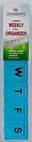 Lifehapps Jumbo Weekly Pill Box-The Perfect BPA Free Extra Large Medication Organizer Weekly Storage Case for Your Supplements, Vitamins and Medications (3XL) Blue