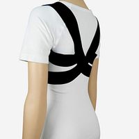 CMB Posture Reminder, Posture Corrector for Men & Women, Upper Back Brace for Clavicle Support Eliminate Neck, Shoulder and Back Pain. (Large)