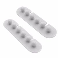 Affordable Cable Organizers, Organize Your Plug, Cables, Cords Or Wires, 5 in 1 2 Pack Strong Stick 3M Adhesive