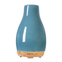 COOSA Aroma Diffuser 250ml Ceramic Teardrop-shaped Essential Oil Diffuser with Color Changing Light Waterless Auto Shut-Off for Home,Office