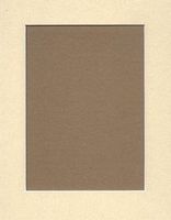 25 5x7 Light Tan Picture Mats with White Core, for 4x6 Pictures