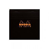 Rhodia Staplebound Black 5.75 x 5.75 Le Carre Graph Notepad - R148209