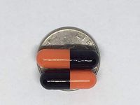 Empty Gelatin Capsules Size 0 Black/Orange (1000)