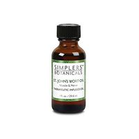 Simplers Botanicals St.John's Wort Infused Oil | 1 Fluid Ounce