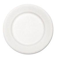 10.5" Round Classic Paper Plates in White