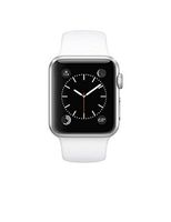 Apple Watch Sport 42mm with Silver Aluminum Case and White Sport Band - MJ3N2LLA (Renewed)