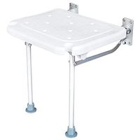 Folding Bath Stool, Wall-Mounted Aluminum Bathroom Safe and Non-Slip accessible Shaving Stool Change The Shoe Bench, Suitable for The Elderly Disabled Pregnant Women