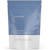 Cosy House Collection Laundry Detergent Pacs - Scent & Dye Free - Non-Irritating Formula - Suitable for all Machine & Fabric types - (Unscented, 30 Count)