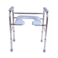 handrail Stable Safety Toilet Rail with Non-Slip Mat,U Type Height Adjustable Waterproof Stainless Steel Safety Frame for The Elderly and Those with Limited Mobility,Household Grab Bar