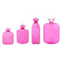 THEE 4pcs Set Hot Water Bottle Bag Transparent PVC