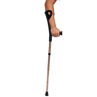 LMEIL Folding Aluminum Alloy Forearm Crutch, Underarm Crutches Folding Aluminum Hight Adjustable Lightweight Ergonomic Handles for Adult