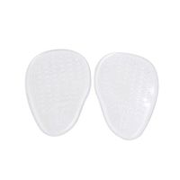 uxcell 1 Pair Transparent Silicone Gel Anti Slip Feet Heel Support Pads Shoes Insole