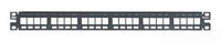Panduit NKPP24FMY Category-6 24-Port Flat Modular Patch Panel, Black