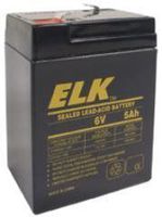 ELK Products 6V 5.0Ah Rechargable Sealed Lead Acid Battery For Fire Alarm Systems