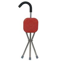 TDM Cane Folding Stool Elderly Disabled Persons Underarm Crutches Folding Cane Stool Aluminum Alloy Anti-Slip Three-Legged Walking Stick