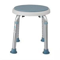 BJLWT Bathroom Elderly Swivel Round Bathing Shower Stool Seat Height Adjustable Aluminum Alloy Household Toilet Pregnant Women Disabled Anti-Slip Shower Chair,3335.5-54cm