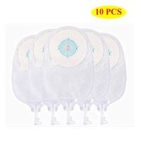 Ostomy Colostomy Bags 10Pcs,Drainable One-Piece System Pouch for Ileostomy Stoma Care,Cut-to-Fit 20mm-45mm
