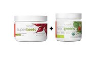HumanN Superfood Heart Support Bundle | SuperBeets Circulation Superfood Concentrated Beet Powder Nitric Oxide Boosting with HeartGreens, SuperBeets Original Apple Flavor + HeartGreens Bundle Set