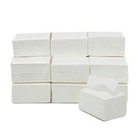 Organic Toilet Paper, Colmkley Toilet Paper 10 Pack, 135 Fold Toilet Paper/Pack, Septic Safe Toilet Papers, No Need to Use a Toilet Paper Divider (White, 10)