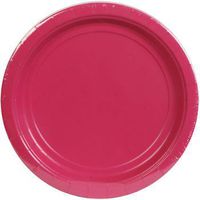 Party Color Paper Plates Hot Pink 9 40 Count