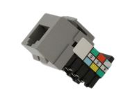 Leviton 41106-RG6 Voice Grade QuickPort Connector, Grey