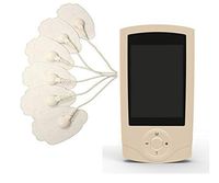 TENS Unit TENS Machine 16 Modes Pain Relief Body Massager Rechargeable Mini Muscle Stimulator Electronic Pulse Massager Beige Kit 6 Reusable Pads